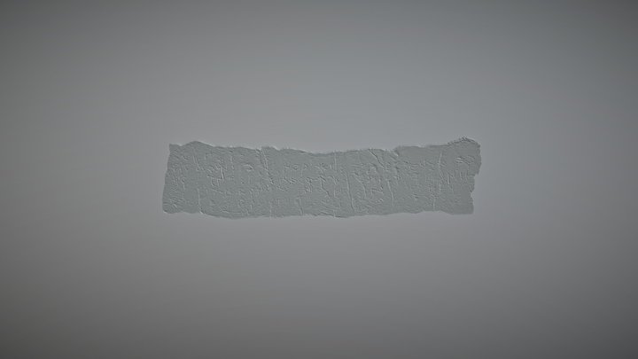 Placa de plomo - Castillo de Calonge 3D Model