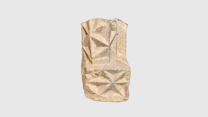 Sculpted window stone from a Gothic house 3D Model