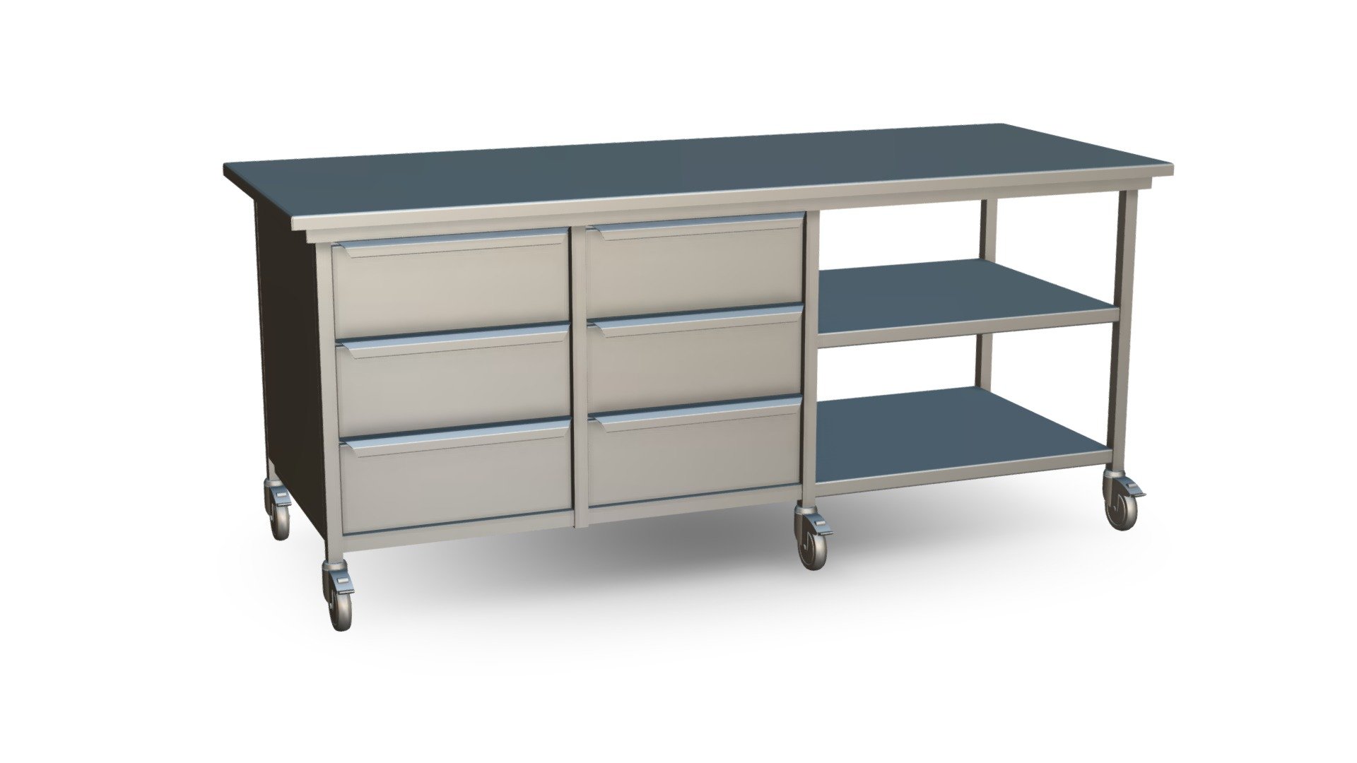 Werkbank 2x3 Lades En 2 Vlonders