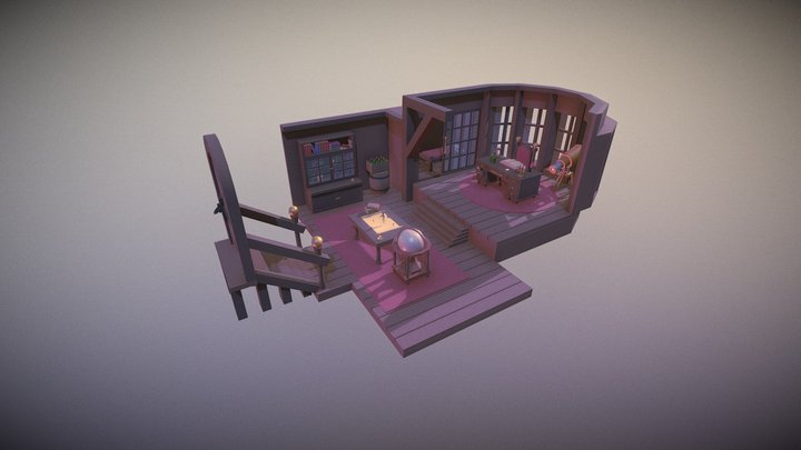 Pirate Cabin 3D Model