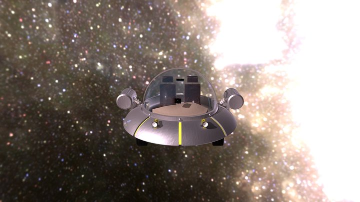 Rick & Morty Spaceship 3D Model