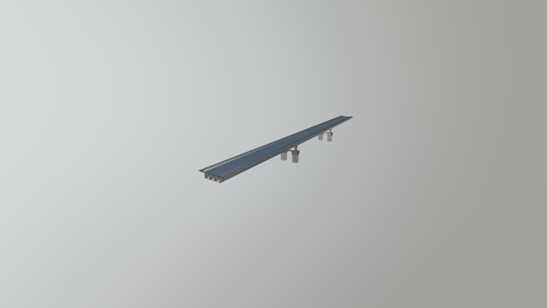 Modelo de Ponte Mista - 3D