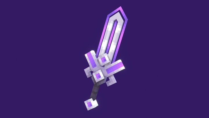 Amethyst sword 3D Model