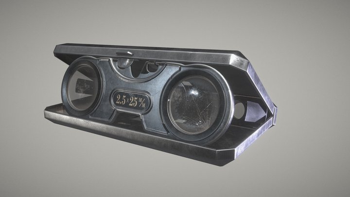 king 2.5 x binoculars 3D Model