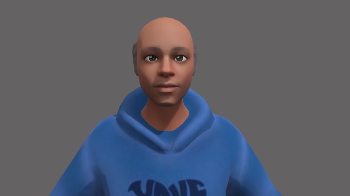 Young Bald 3D Model