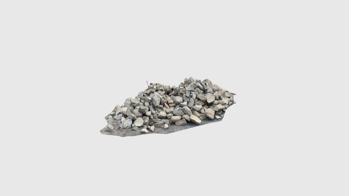 Huge pile of rocks 3D Model