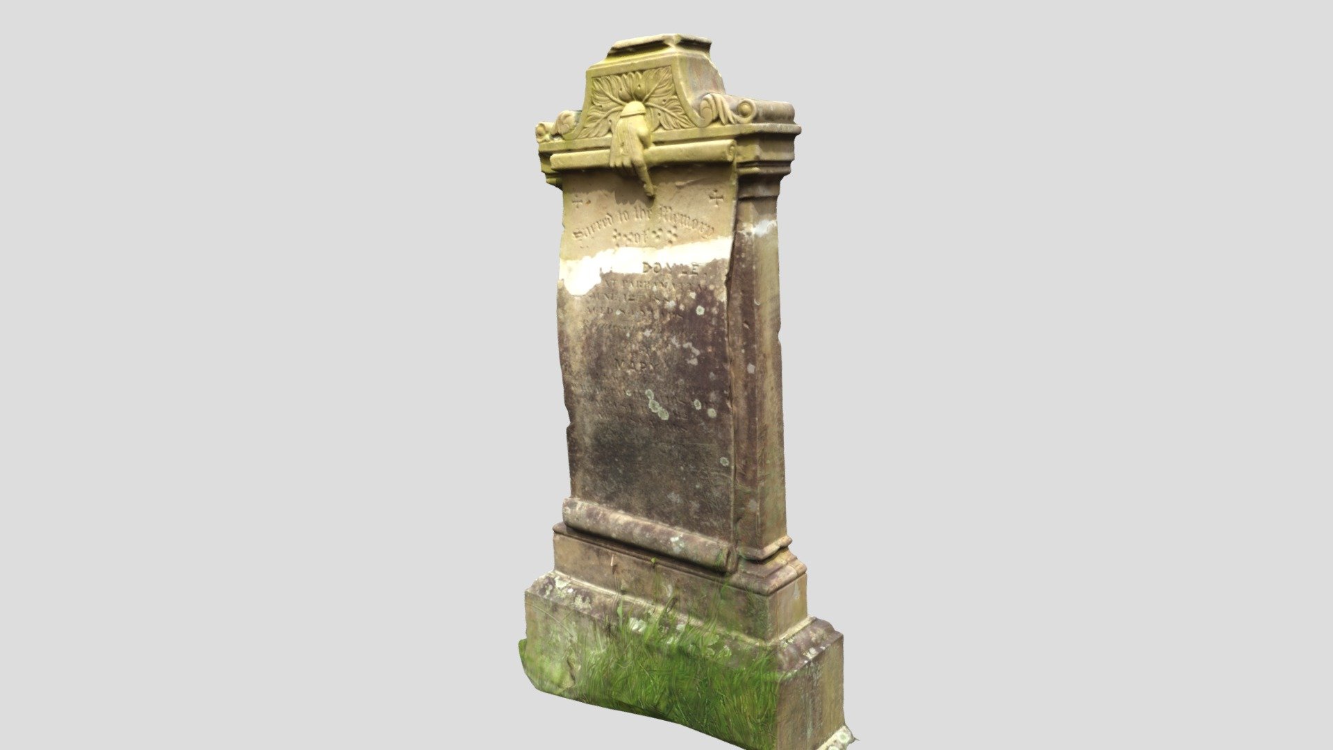 Carved headstone - St Patricks Parramatta.