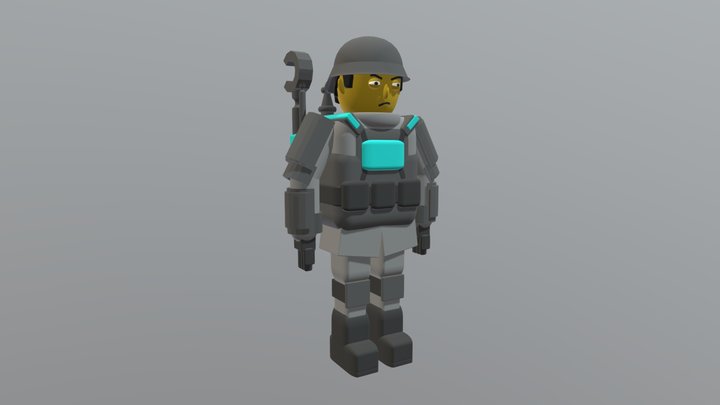 Character Blockout 3D Model