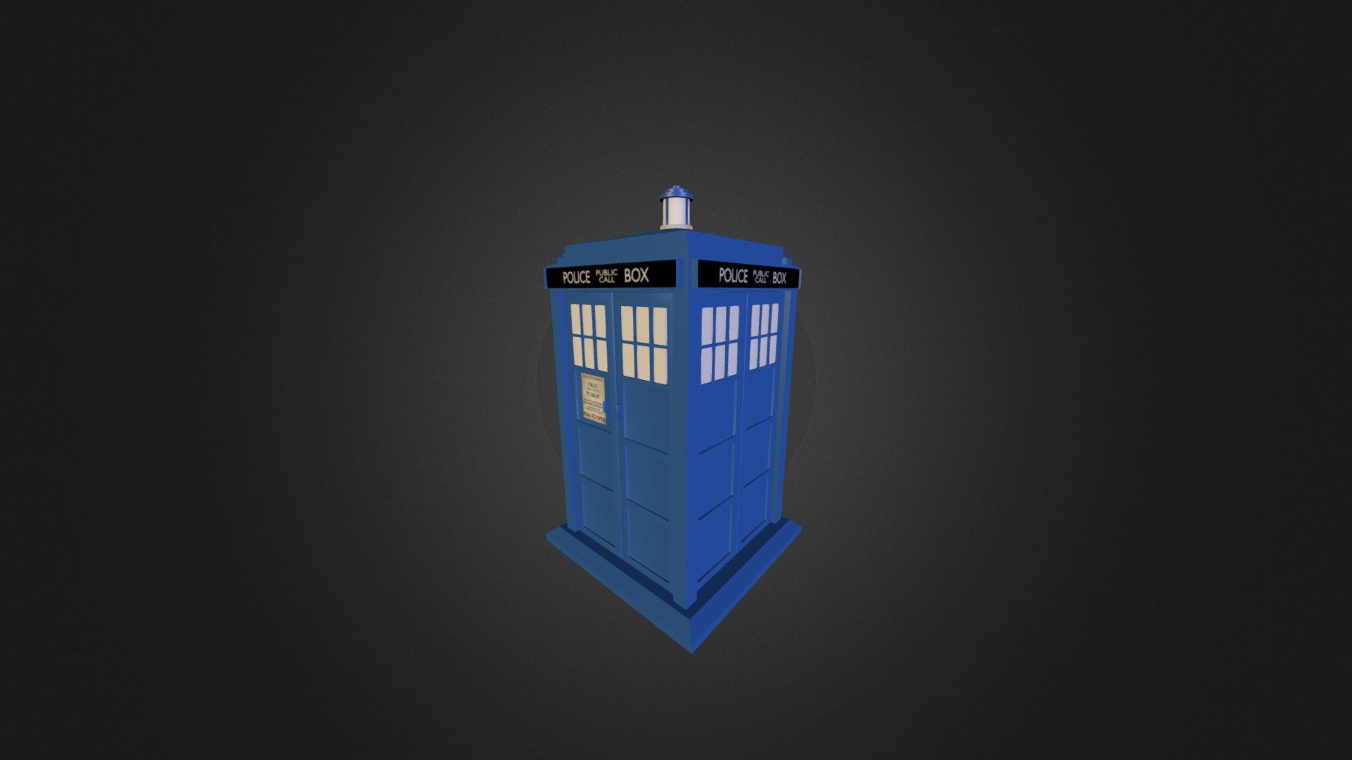 Tardis azul puro