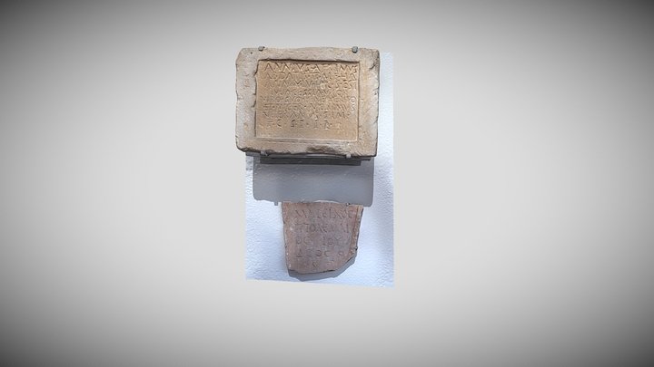 Inscription Latine & Inscription grecque 3D Model