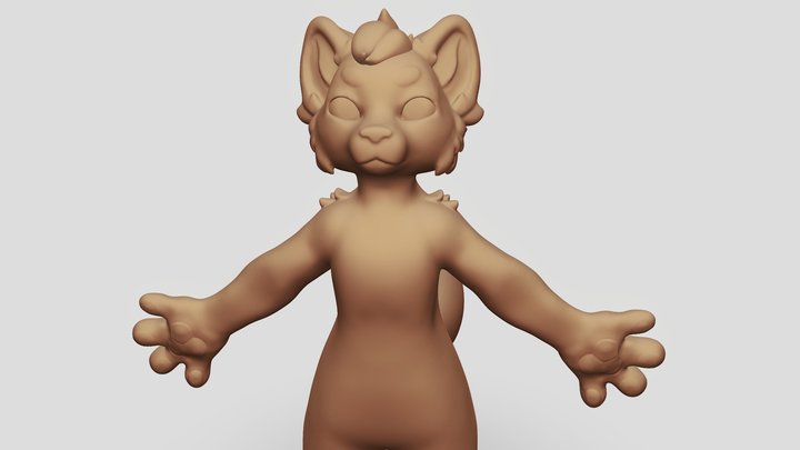 Panda Sculpt (High Polly) 3D Model