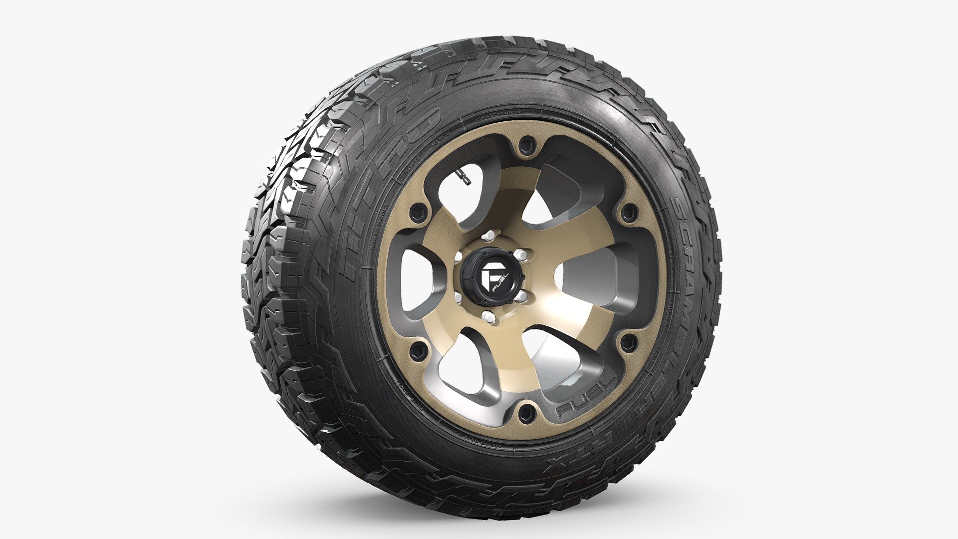 OFF ROAD WHEEL AND TIRE 2 Buy Royalty Free 3D model by NN 3D (nn3d