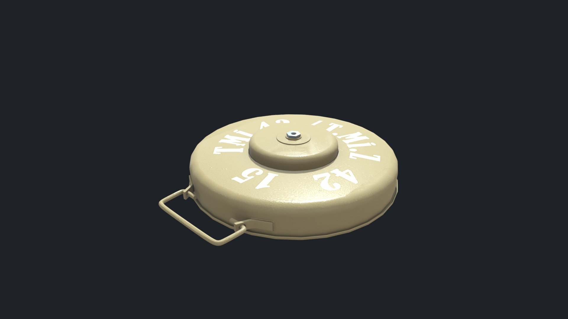 Landmine 4 3D model by sharetextures [b36a206] Sketchfab