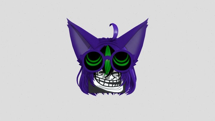 Cosmic VR trollface 3D Model