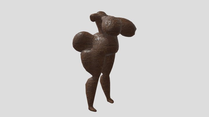 Thicc Wooden Mannequin 3D Model