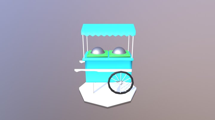 Ice-cream-car 3D Model