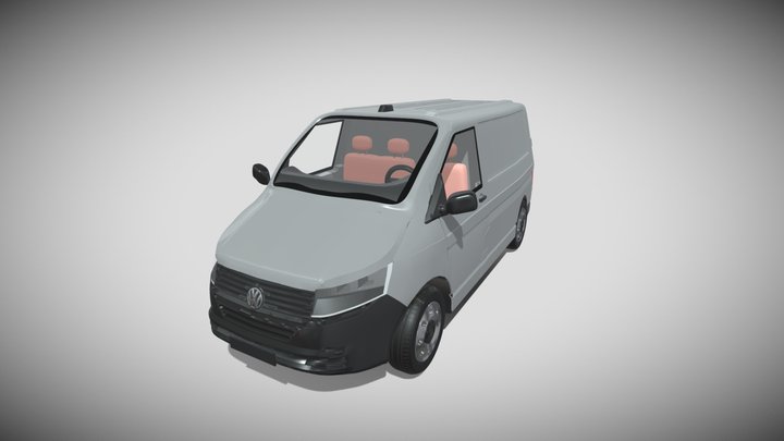 Volkswagen van T6 3D Model