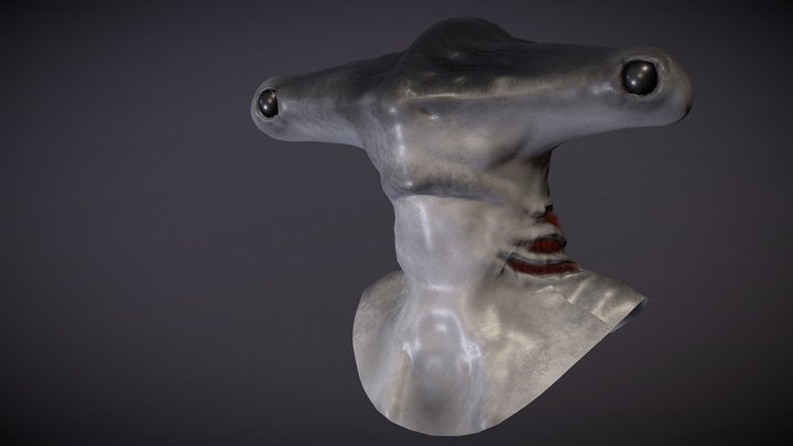 Hammerhead alien 3D Model