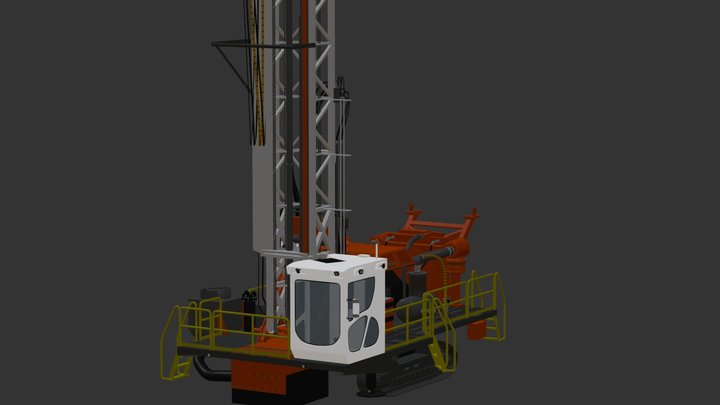 Mining Drill 3D Model