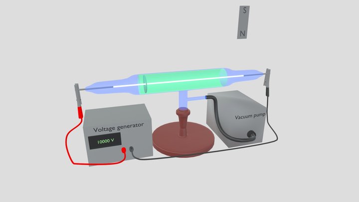 Cathode  Ray Tube: Thomson's experiment – Modello 3D gratuito STL