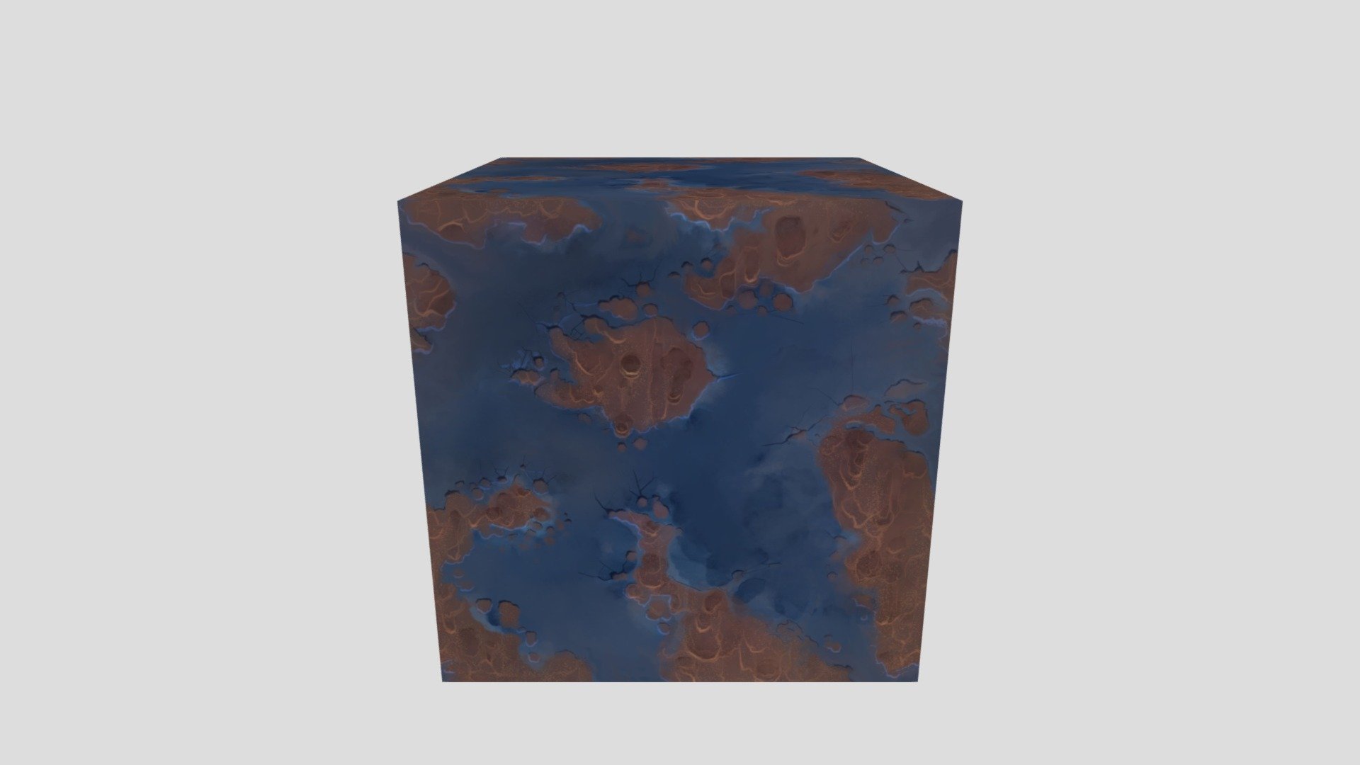 Metal cube - 3D model by Khal (@karlhaag) [b37218e] - Sketchfab