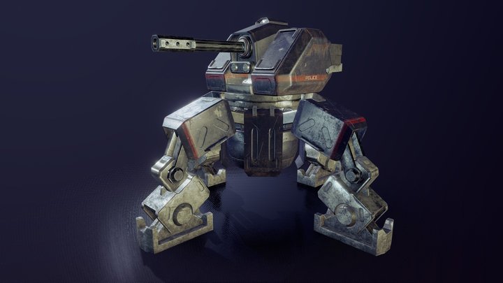Drop Turret 3D Model