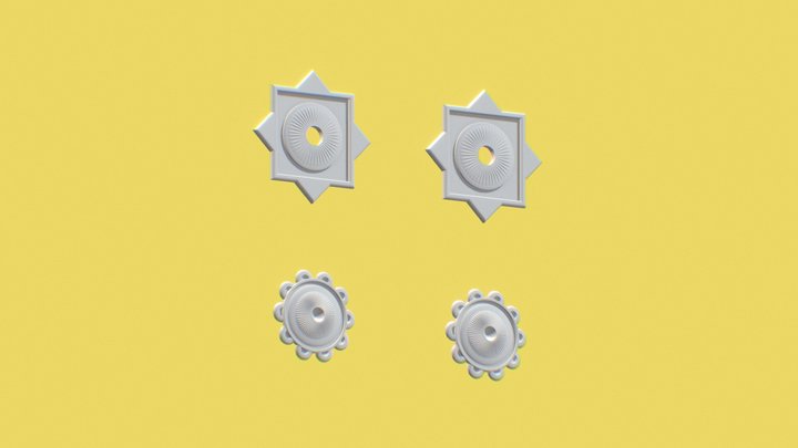 Ex Voto Contact Lenses Set 3D Model