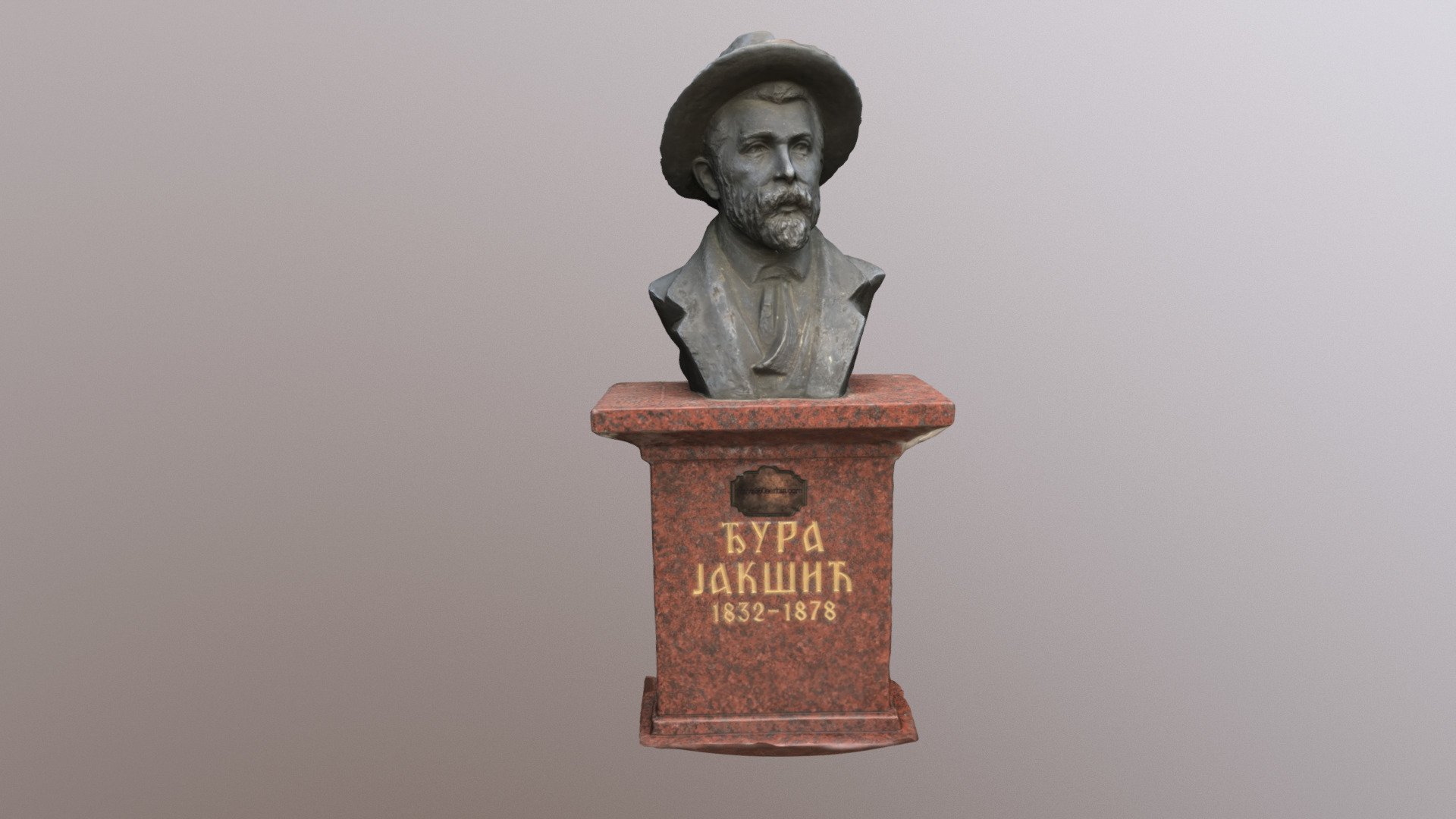 Djura Jakšić — Sketchfab embed 3D viewer