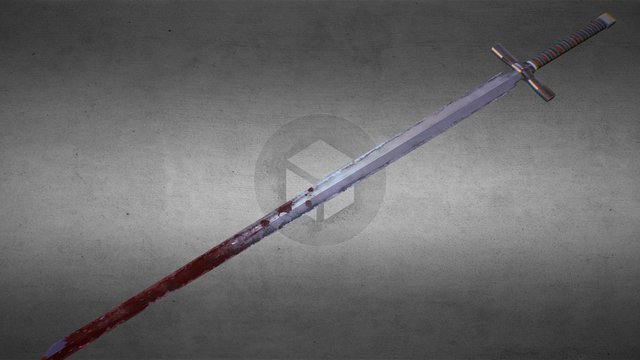 Blooded Sword 3D Model