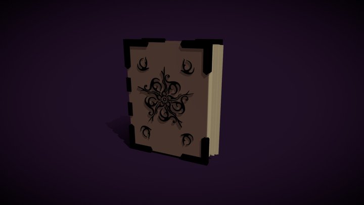 A book with an ornament 3D Model