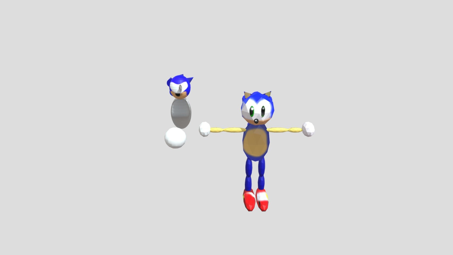 Low Poly Sonic10 2