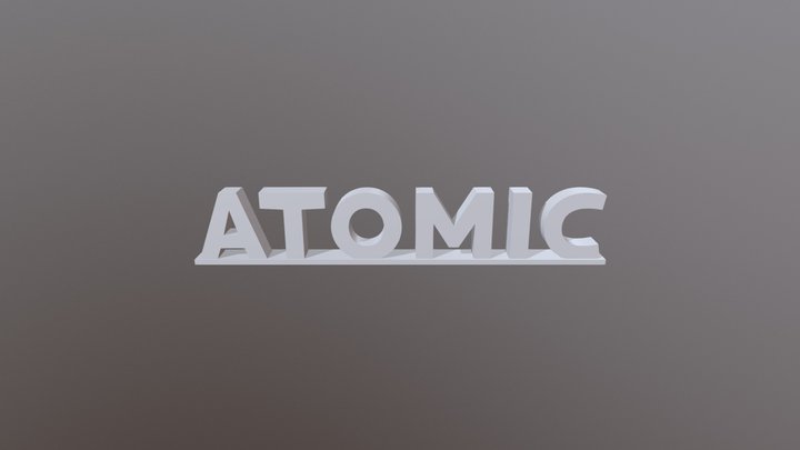 ATOMIC 3D Letters 3D Model