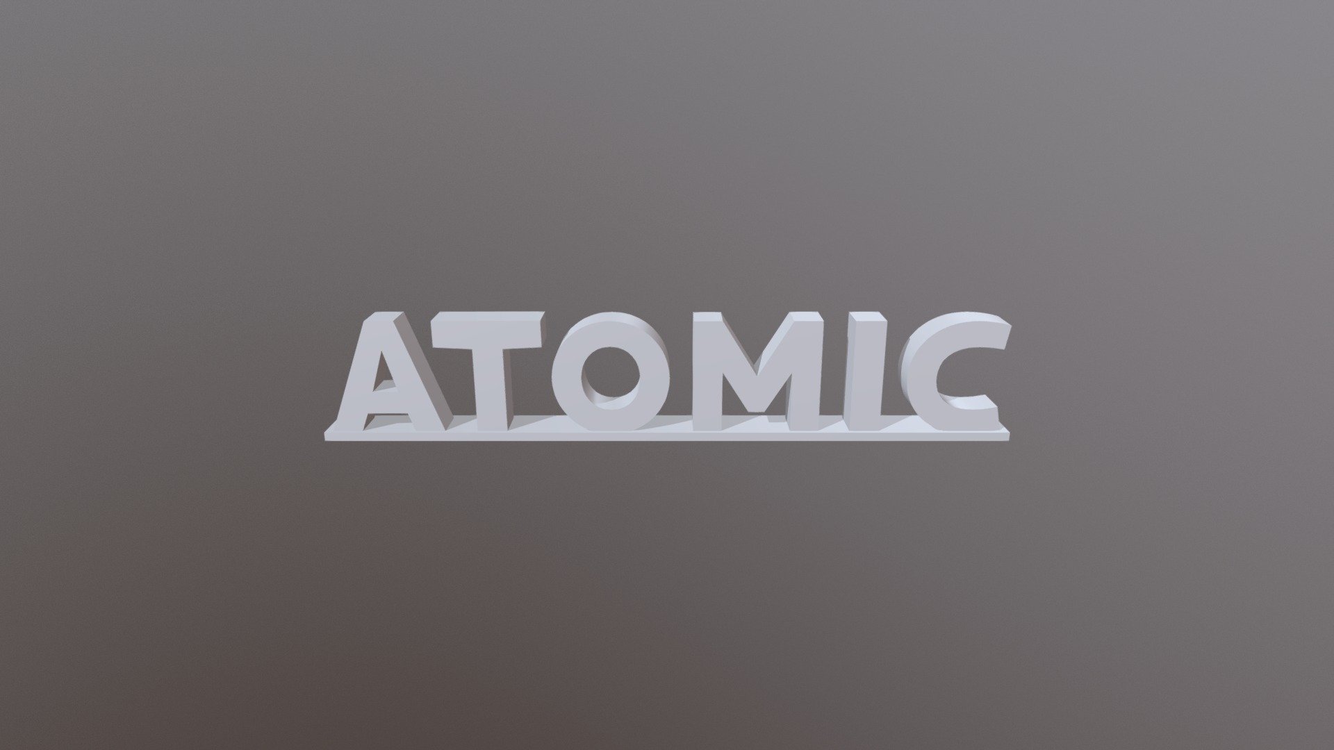 ATOMIC 3D Letters