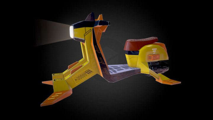 Hovercraft Scooter 3D Model