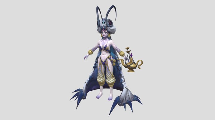 Lady Moth WIP - Stage 3 of 4 3D Model
