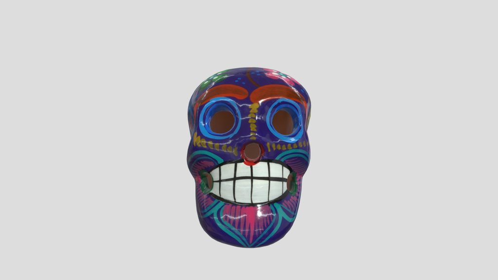 Handpainted Mexican Skull
