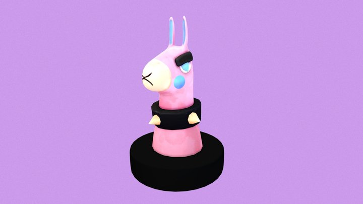 Llama punk 3D Model