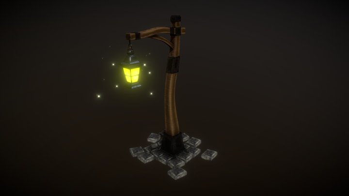 stylized lantern 3D Model