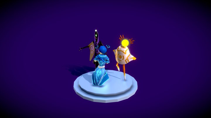 Scintilla Characters 3D Model