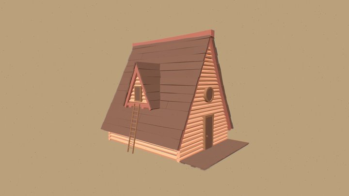 LowPoly House / Cottage 3D Model