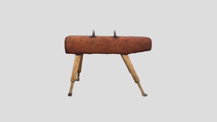 Miniature Gymnastics Horse 3D Model