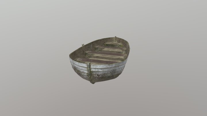 Paddle Boat Game Ready 3D Model