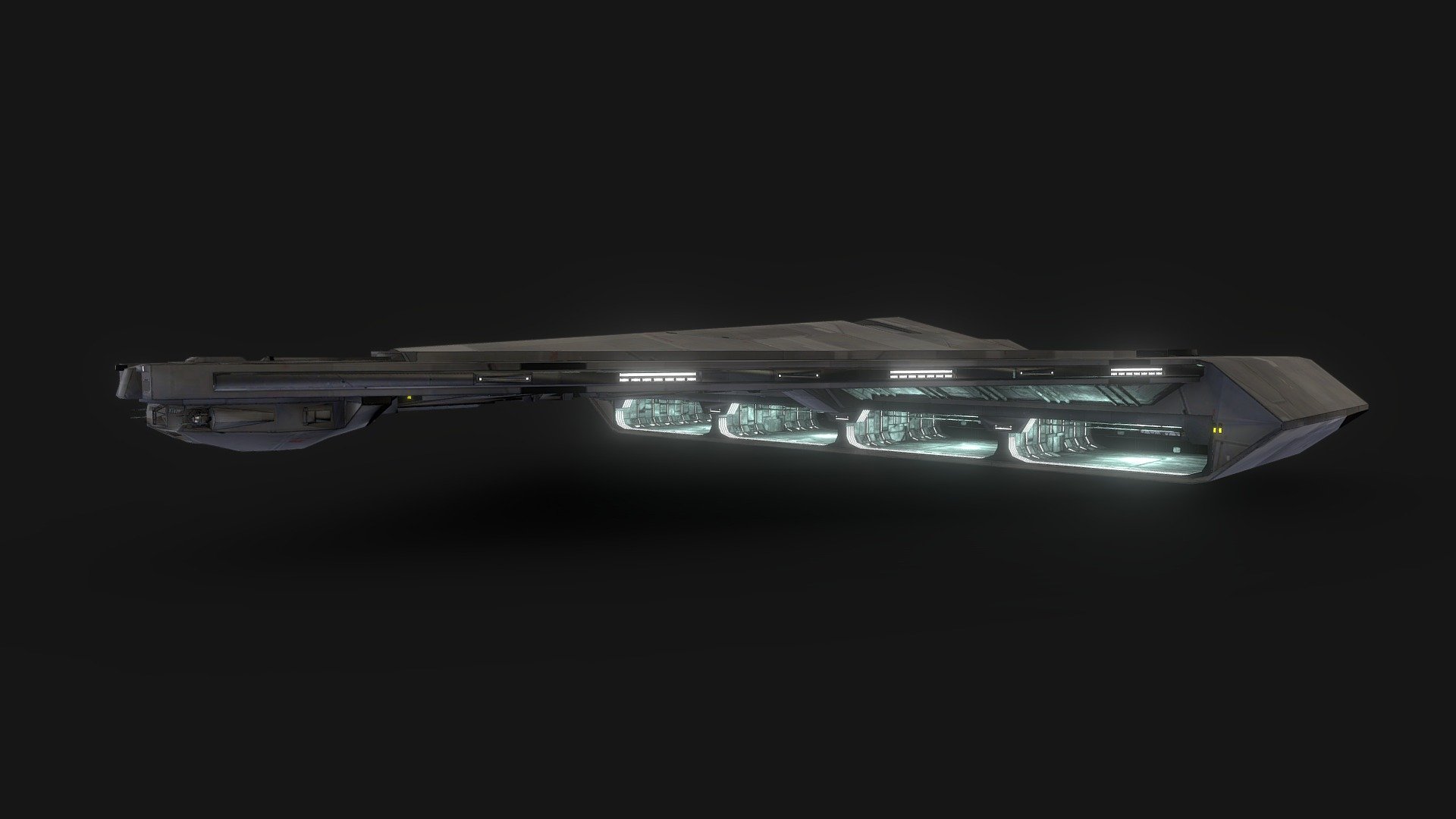 Quasar Fire-class cruiser-carrier - Download Free 3D model by ...