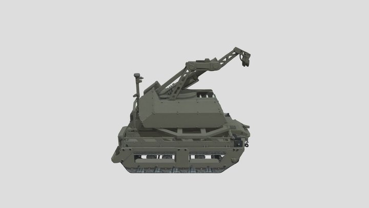 RF mortar land drone