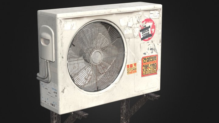 Air Conditioner Condenser - Variant 2 3D Model