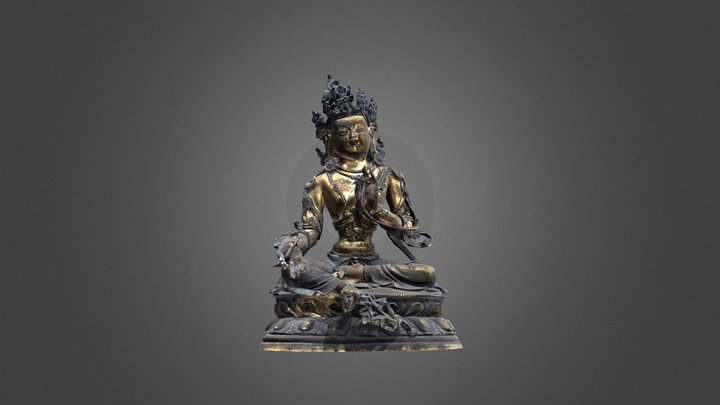 鎏金佛像 3D Model
