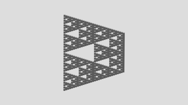 Cubed Sierpinski Pyramid 3D Model