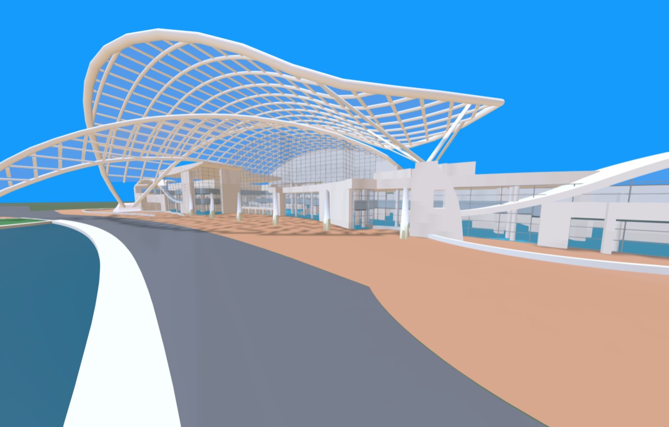 Puerto Rico Convention Center - 3D model by BBBiscuitBoy2Z5A [b38168c