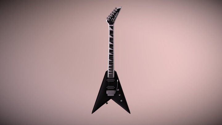 Guitar Jackson V 3D Model