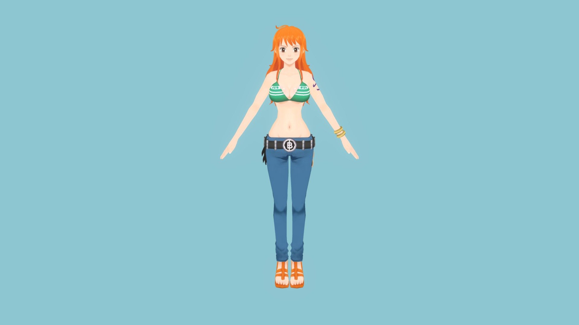 Nami one piece 3d model - Download Free 3D model by fatymazali [b382d37 ...